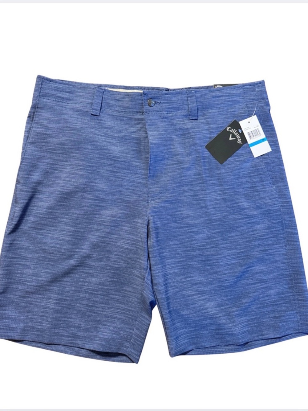 Callaway Golf Shorts Men’s 36 Opti-Dri Stretch Blue Heather NWT